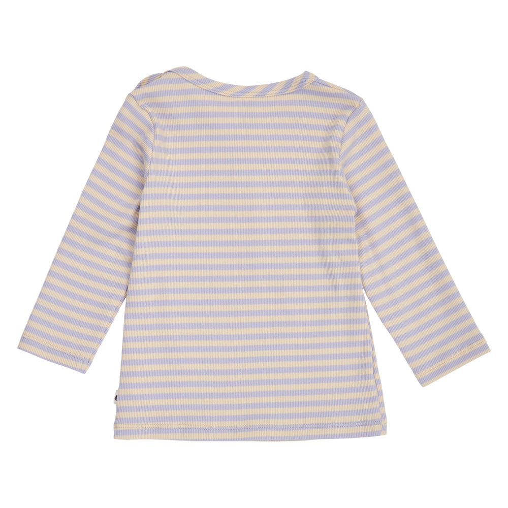 müsli Stripe Rib L/S T Baby L_S Tee Oak/ Mauve 690000345