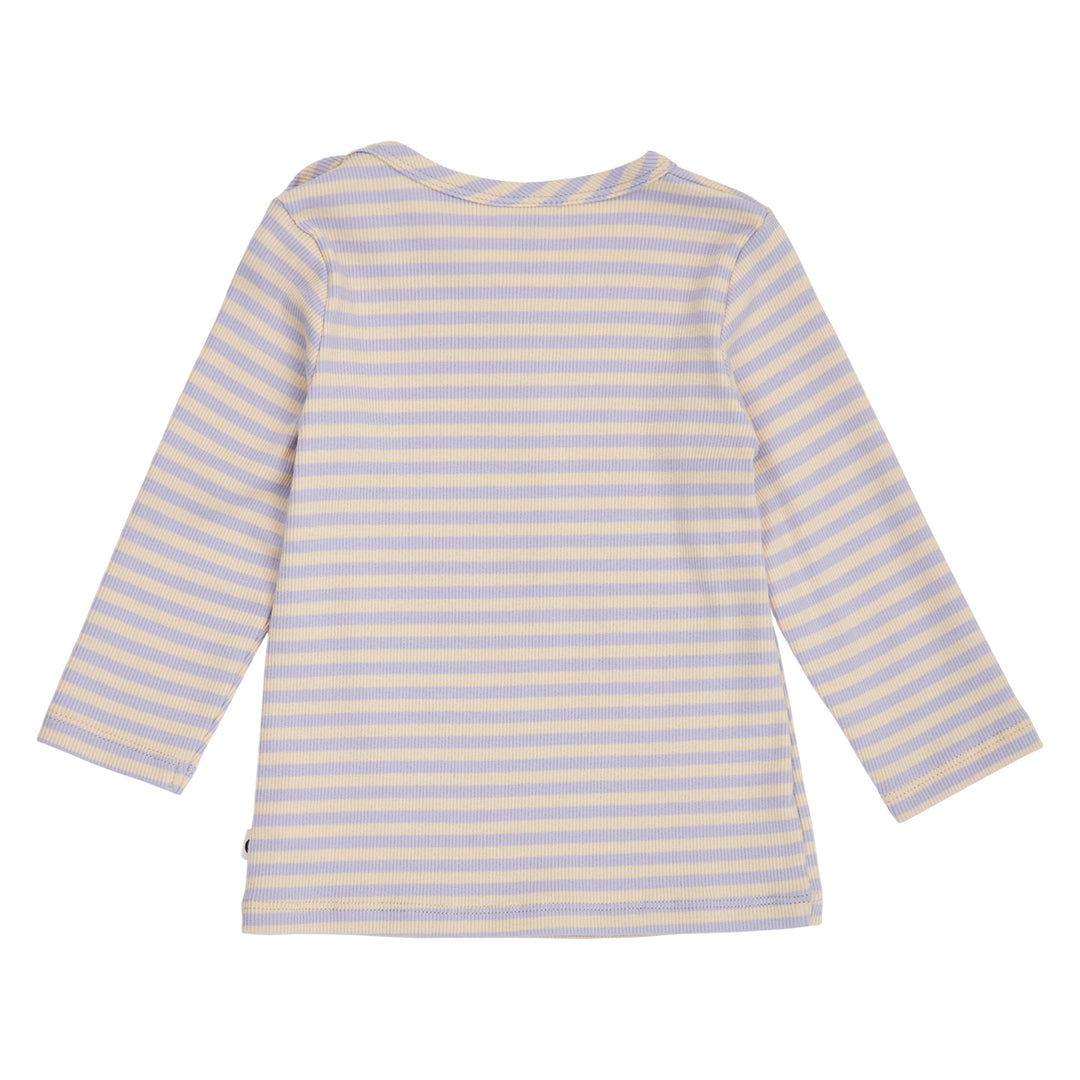 müsli Stripe Rib L/S T Baby L_S Tee Oak/ Mauve 690000345