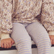 müsli Stripe Rib Leggings Leggings Oak/ Mauve 690000345