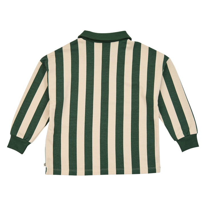 müsli Stripe Sweat L/S Polo L_S Tee Oak/ Forest green 690000335