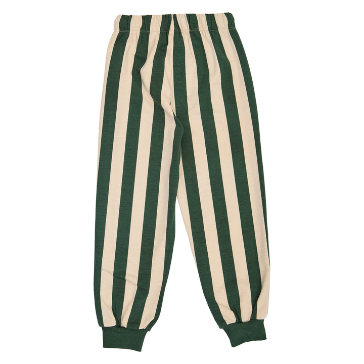 müsli Stripe Sweat Pants Pants Oak/ Forest green 690000335