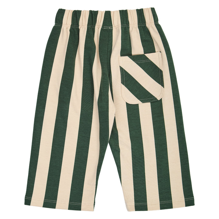 müsli Stripe Sweat Pants Baby Pants Oak/ Forest green 690000335