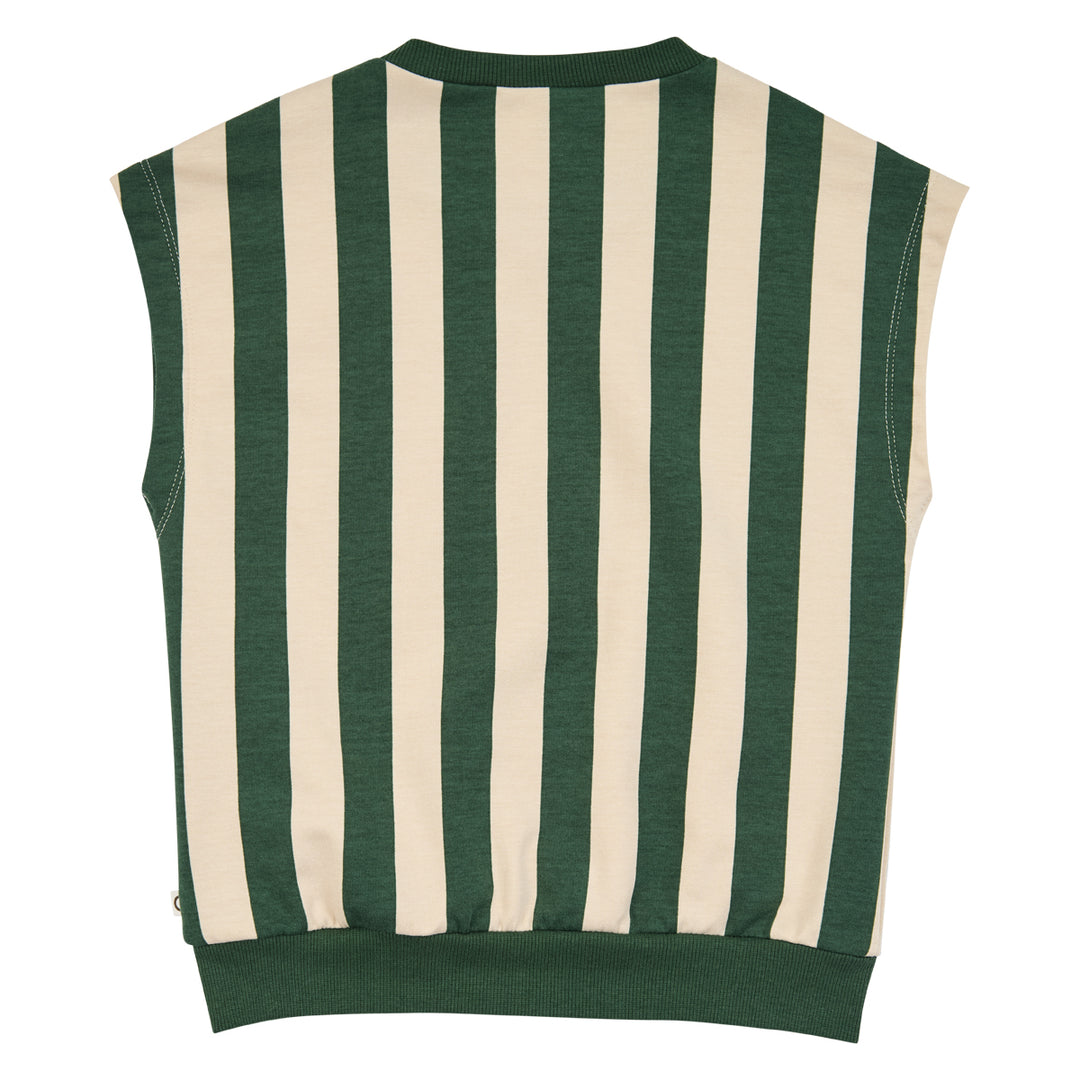 müsli Stripe Sweat Vest L_S Tee Oak/ Forest green 690000335