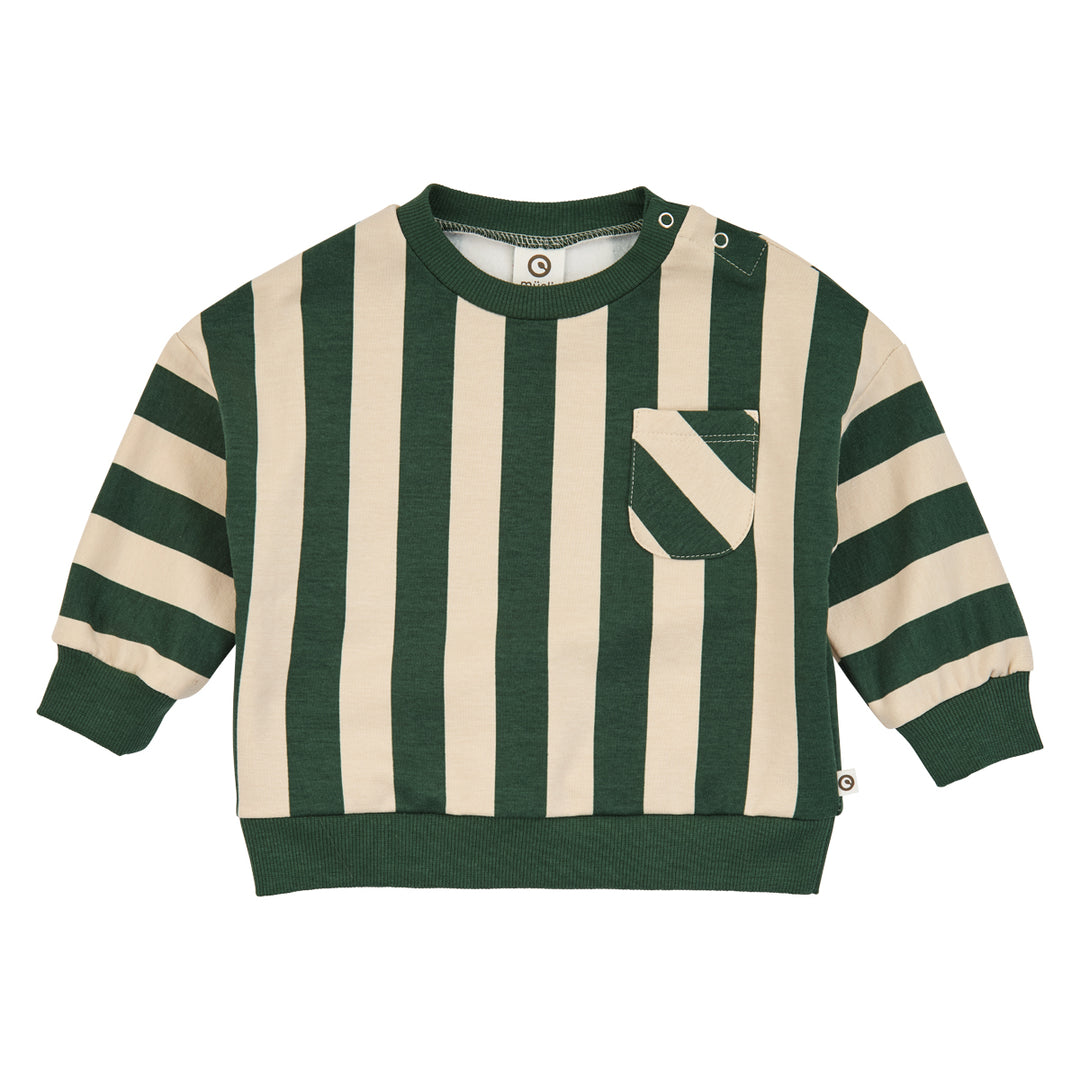 müsli Stripe Sweatshirt Baby L_S Tee Oak/ Forest green 690000335