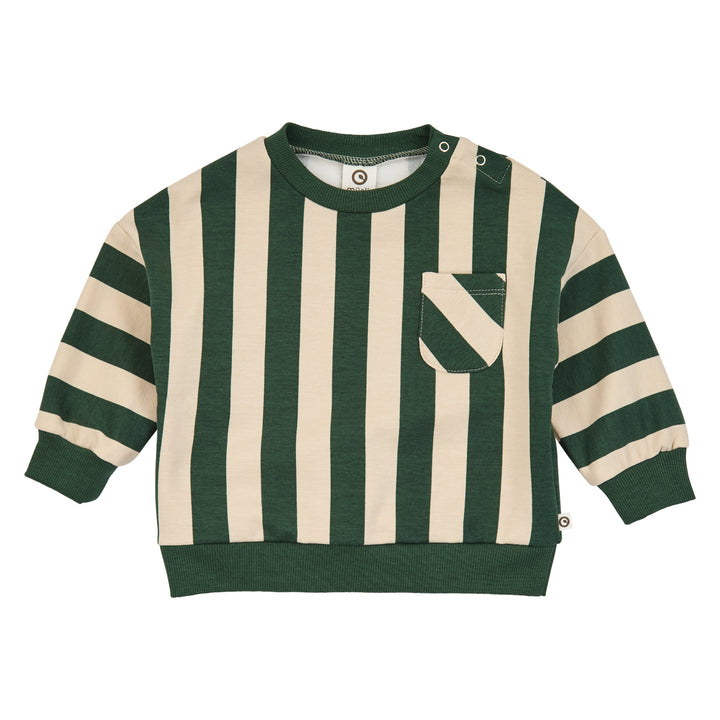 müsli Stripe Sweatshirt Baby L_S Tee Oak/ Forest green 690000335