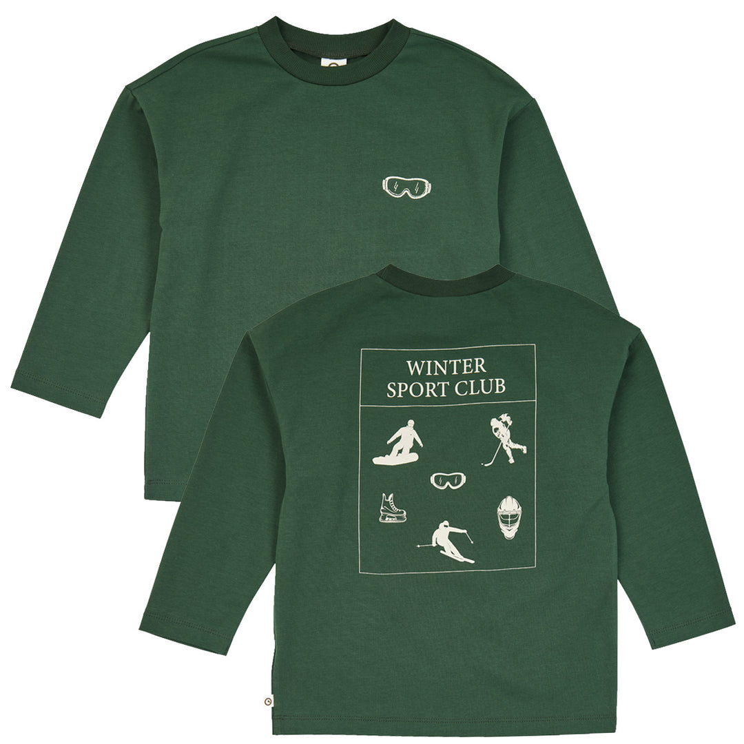 müsli Superfan Printed L/S T L_S Tee Forest green 019591801