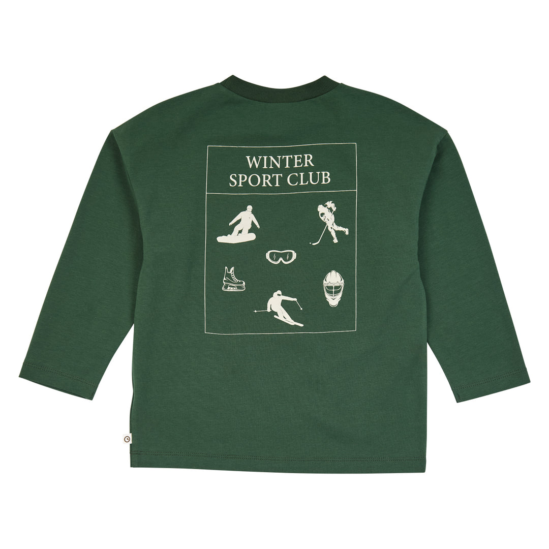 müsli Superfan Printed L/S T L_S Tee Forest green 019591801