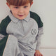 müsli Superfan Sweat L/S Zip Polo L_S Tee Pale greymarl 207670000