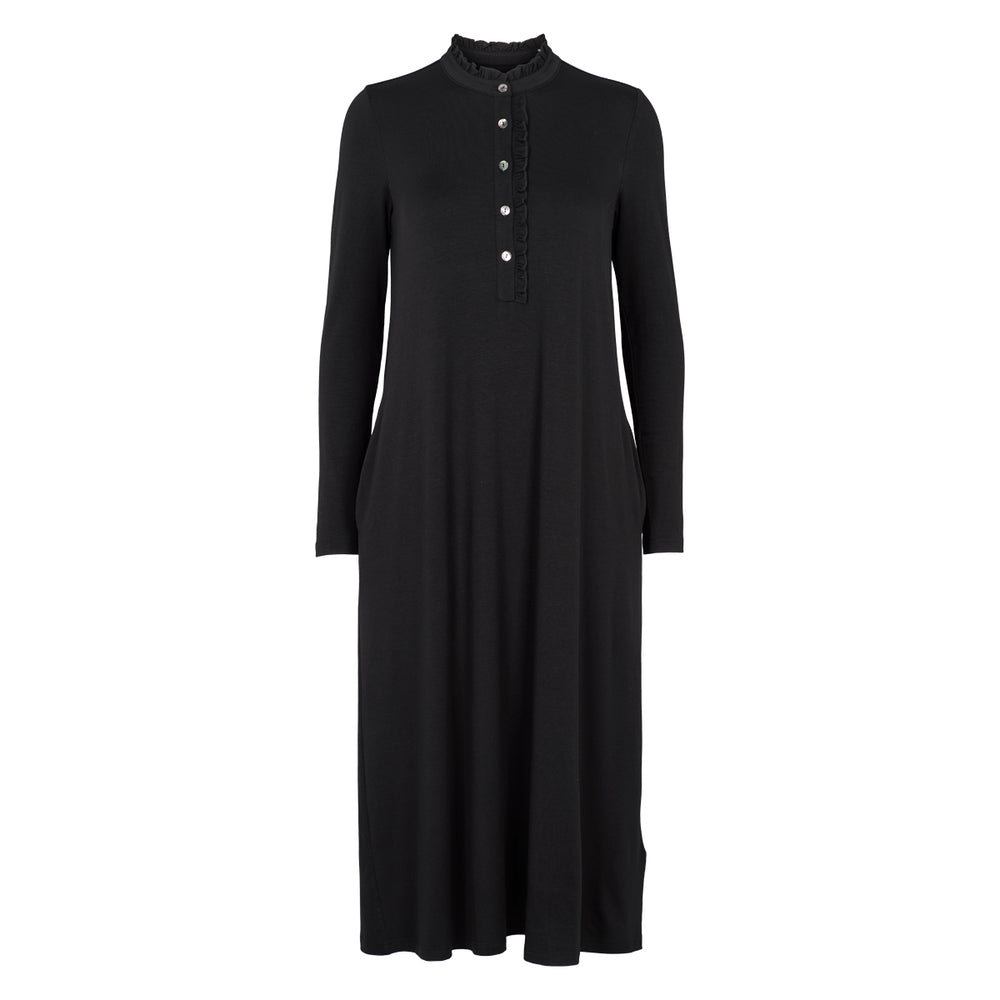 Conservandum TENCEL collar dress Dress Black 019400706