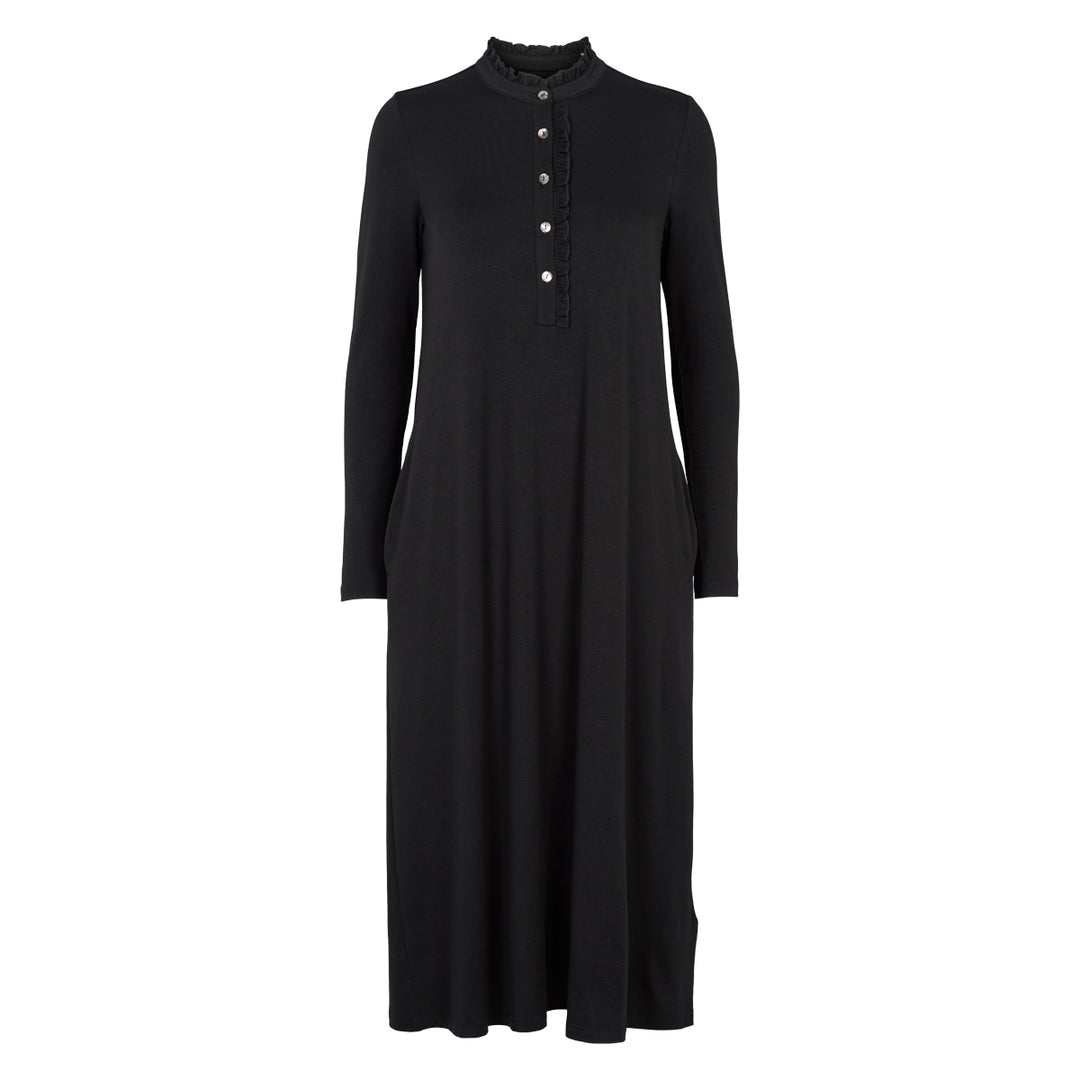 Conservandum TENCEL collar dress Dress Black 019400706