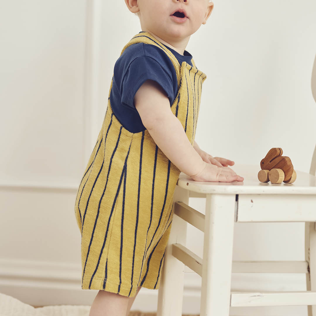müsli TERRY STRIPE overalls Bodystockings Hemp/ Navy 690000309