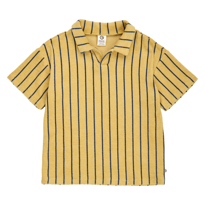 müsli TERRY STRIPE polo S_S Tee Hemp/ Navy 690000309