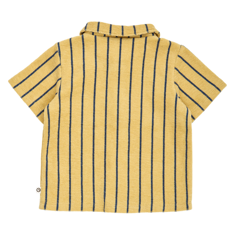 müsli TERRY STRIPE shirt S_S Tee Hemp/ Navy 690000309