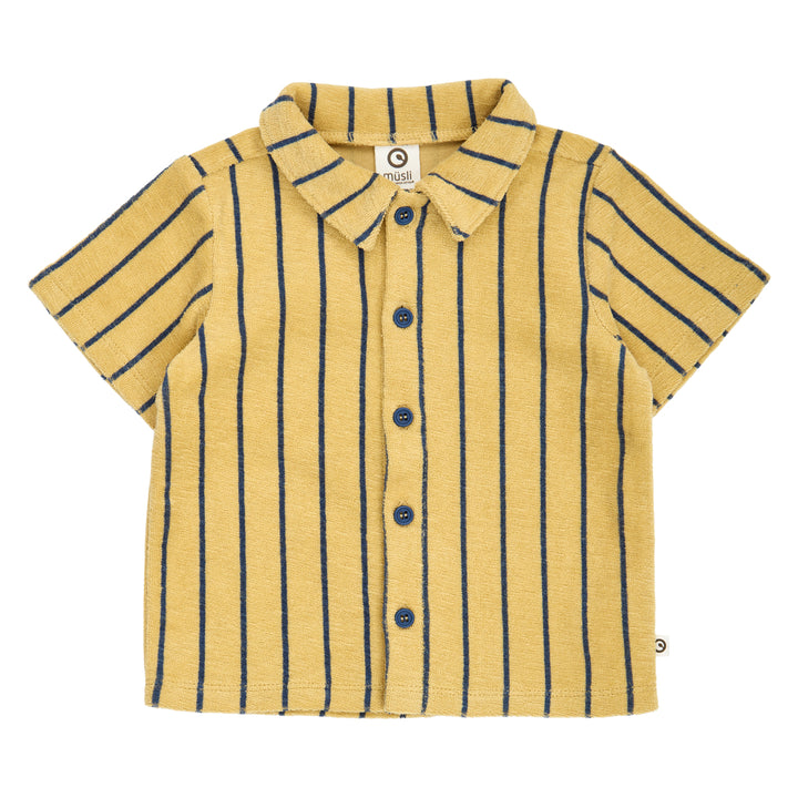 müsli TERRY STRIPE shirt S_S Tee Hemp/ Navy 690000309