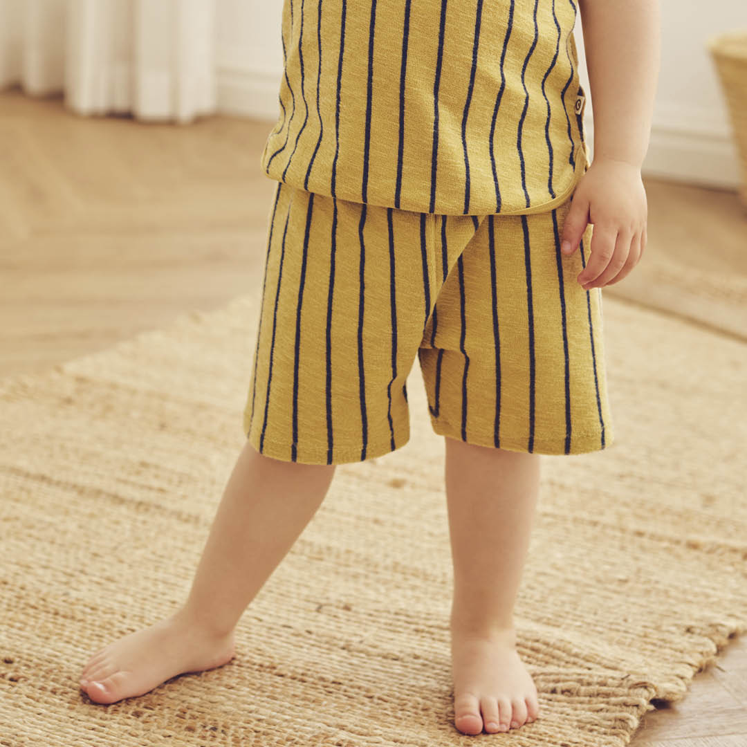 müsli TERRY STRIPE shorts Pants Hemp/ Navy 690000309