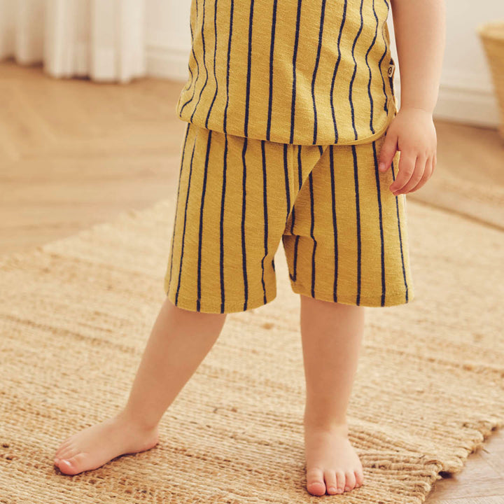 müsli TERRY STRIPE shorts Pants Hemp/ Navy 690000309