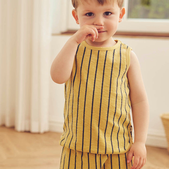 müsli TERRY STRIPE tanktop L_S Tee Hemp/ Navy 690000309