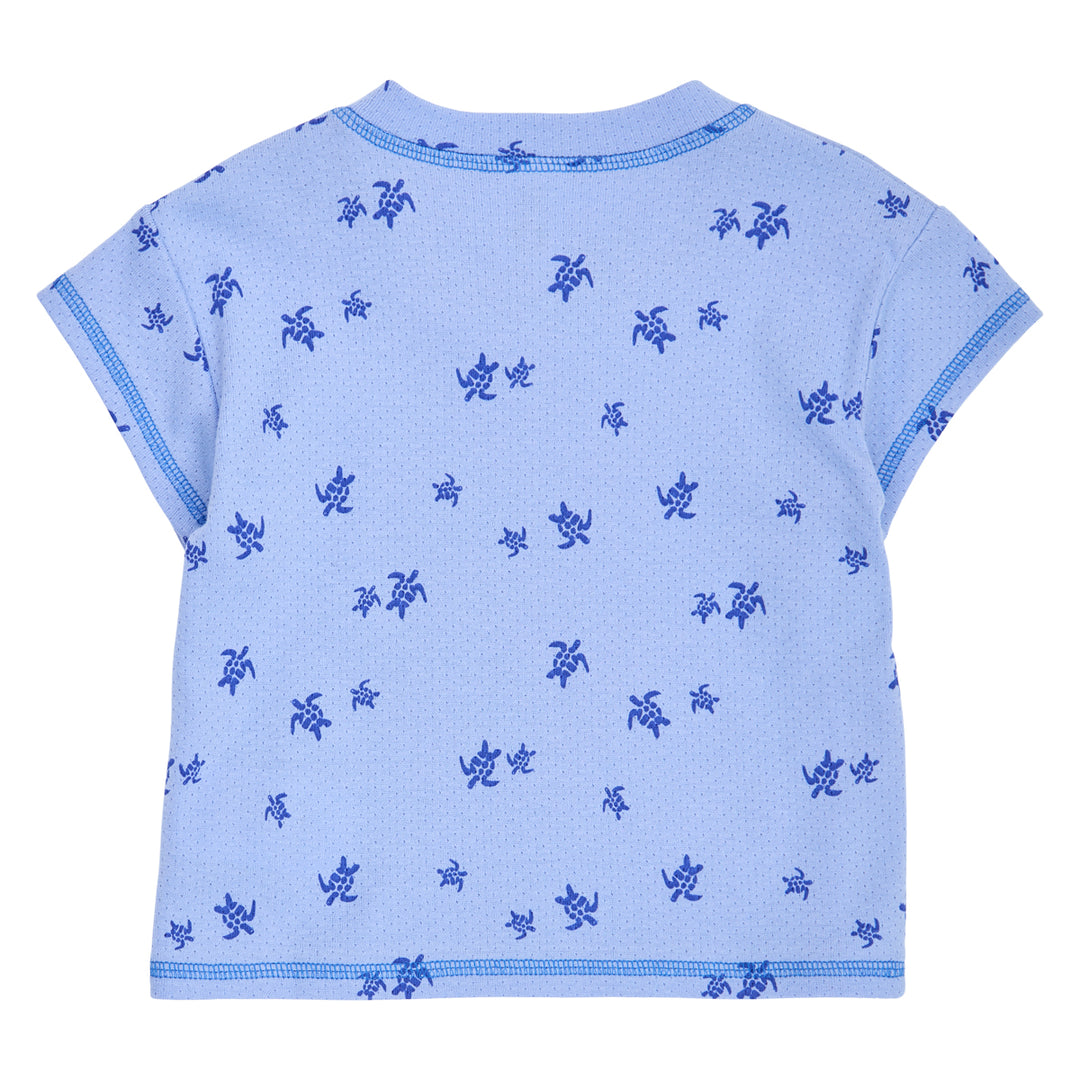 müsli TURTLE T-shirt S_S Tee Azure blue/ Shell blue 690000301