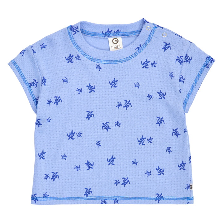 müsli TURTLE T-shirt S_S Tee Azure blue/ Shell blue 690000301
