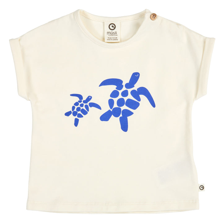 müsli TURTLE printed T-shirt S_S Tee Tofu 011480102