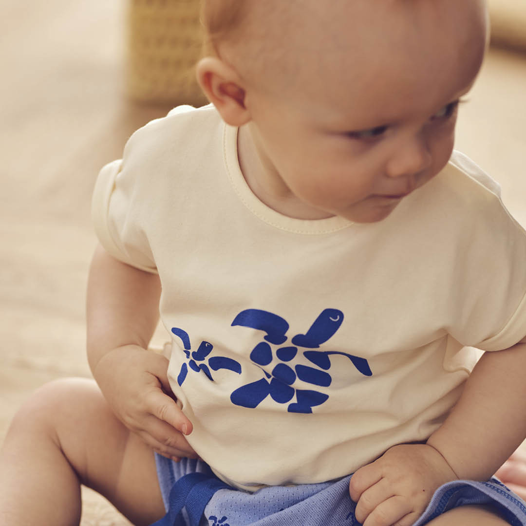 müsli TURTLE printed T-shirt S_S Tee Tofu 011480102