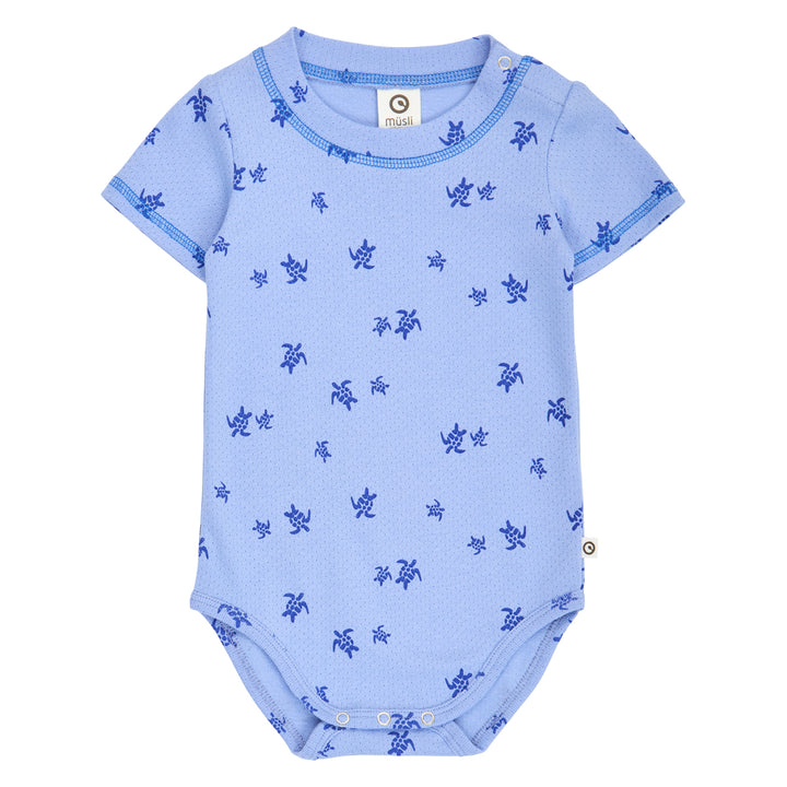 müsli TURTLE short sleeve body Bodystockings Azure blue/ Shell blue 690000301