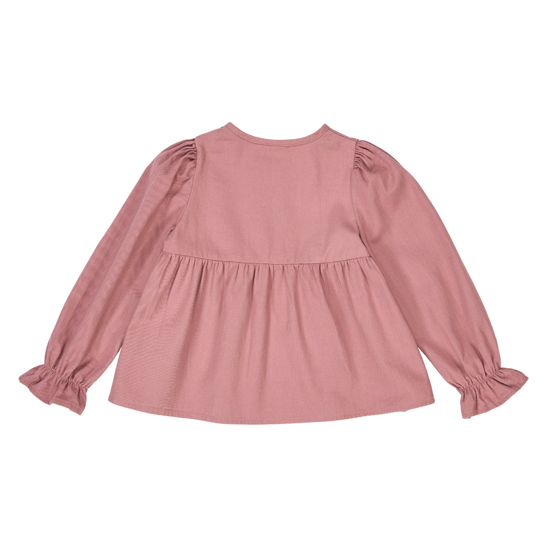 müsli TWILL frill shirt L_S Tee Nostalgia Rose 017151200