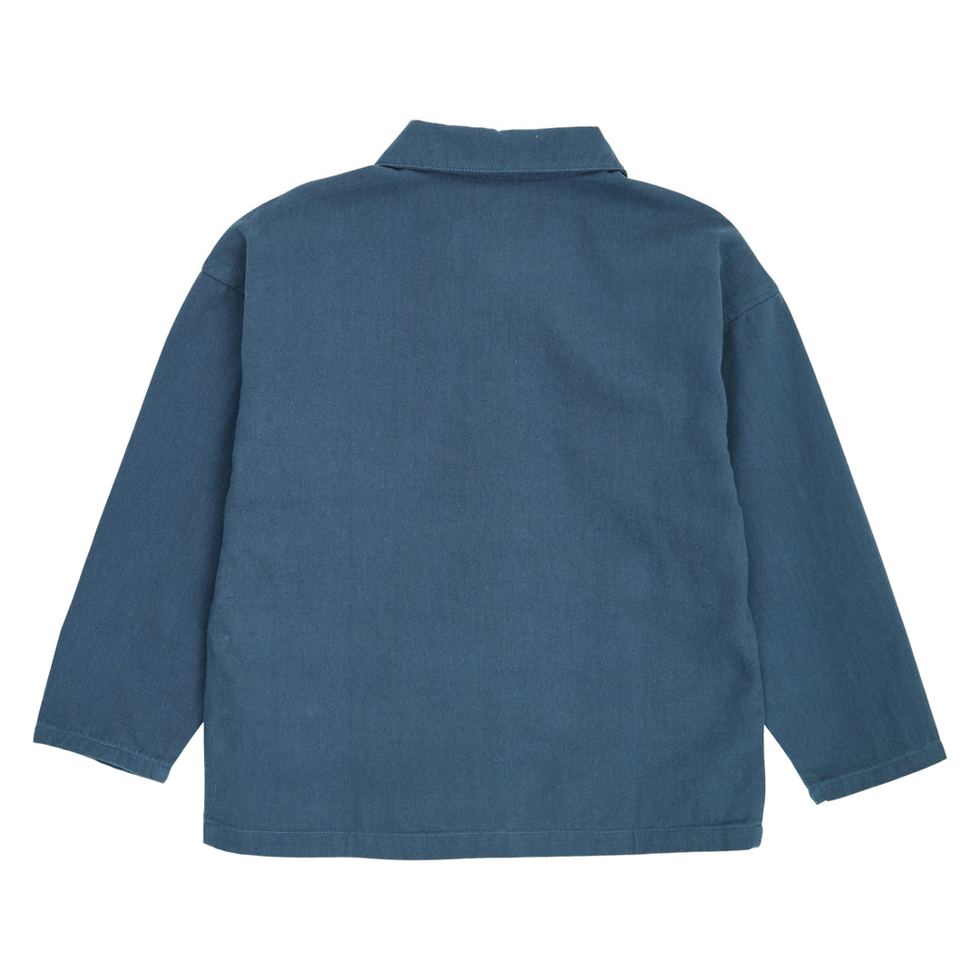 müsli TWILL jacket L_S Tee Navy 019403101