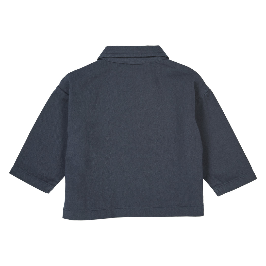 müsli TWILL shirt L_S Tee Night blue 019402301