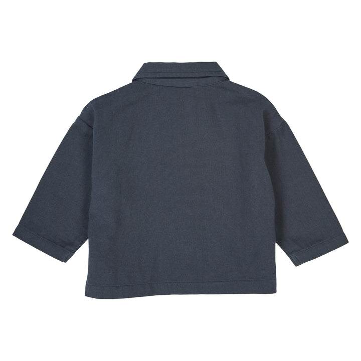 müsli TWILL shirt L_S Tee Night blue 019402301