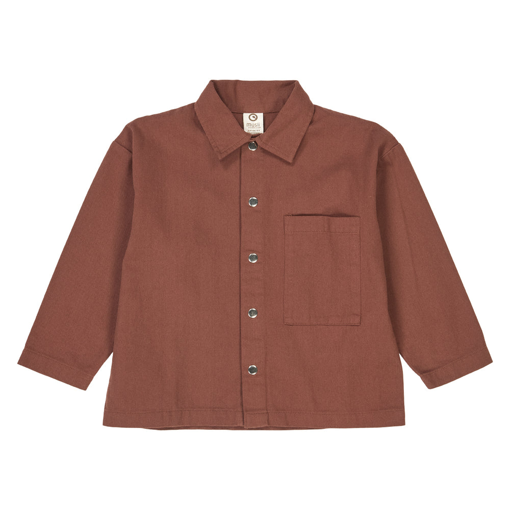 müsli TWILL shirt L_S Tee Root 019122804