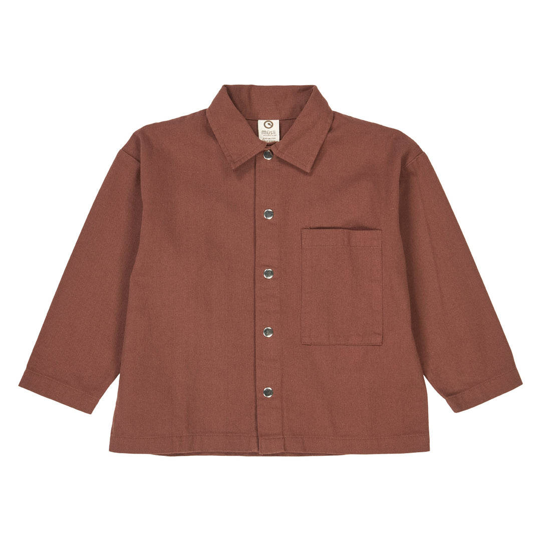müsli TWILL shirt L_S Tee Root 019122804