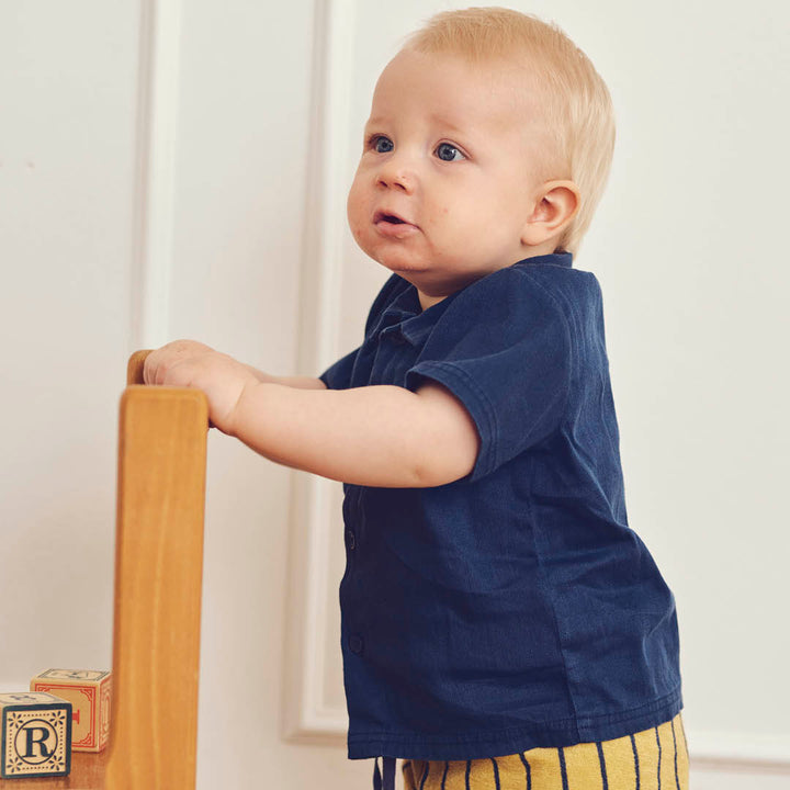 müsli TWILL short sleeve shirt S_S Tee Navy 019403101