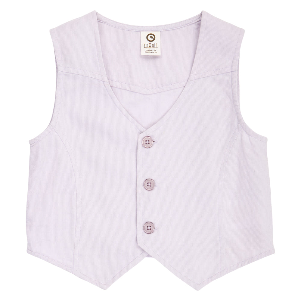 müsli TWILL vest L_S Tee Bloom 014390503