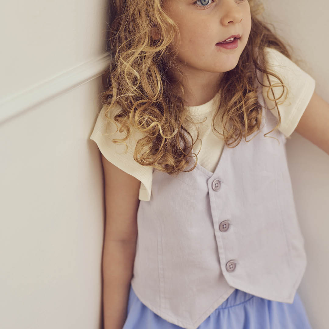 müsli TWILL vest L_S Tee Bloom 014390503