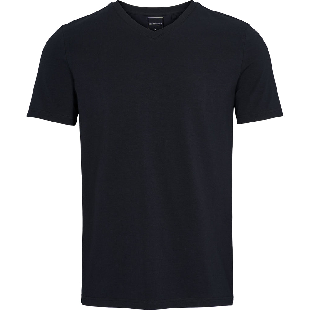 Conservandum V-neck T-shirt S_S Tee Black 019400706