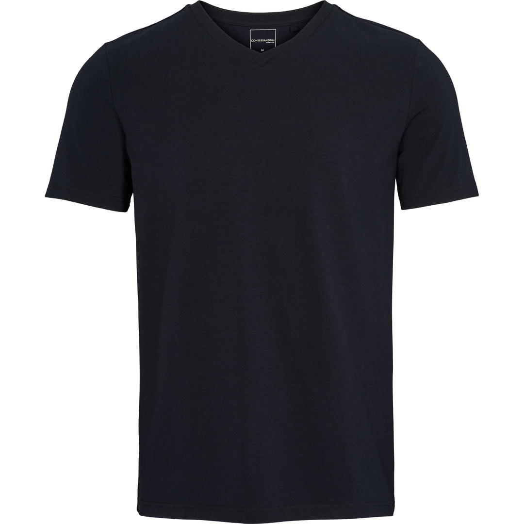 Conservandum V-neck T-shirt S_S Tee Black 019400706