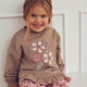 müsli Velora Frill Sweatshirt L_S Tee Walnut 017080802