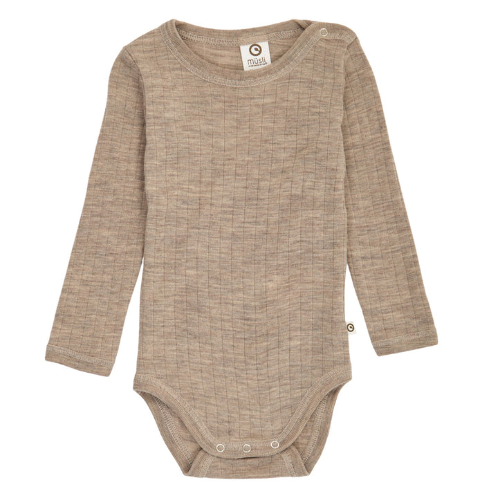 müsli WOOLLY RIB body in merino wool Bodystockings Balsam melange 821000011