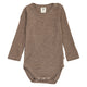 müsli WOOLLY RIB body in merino wool Bodystockings Walnut melange 821000012