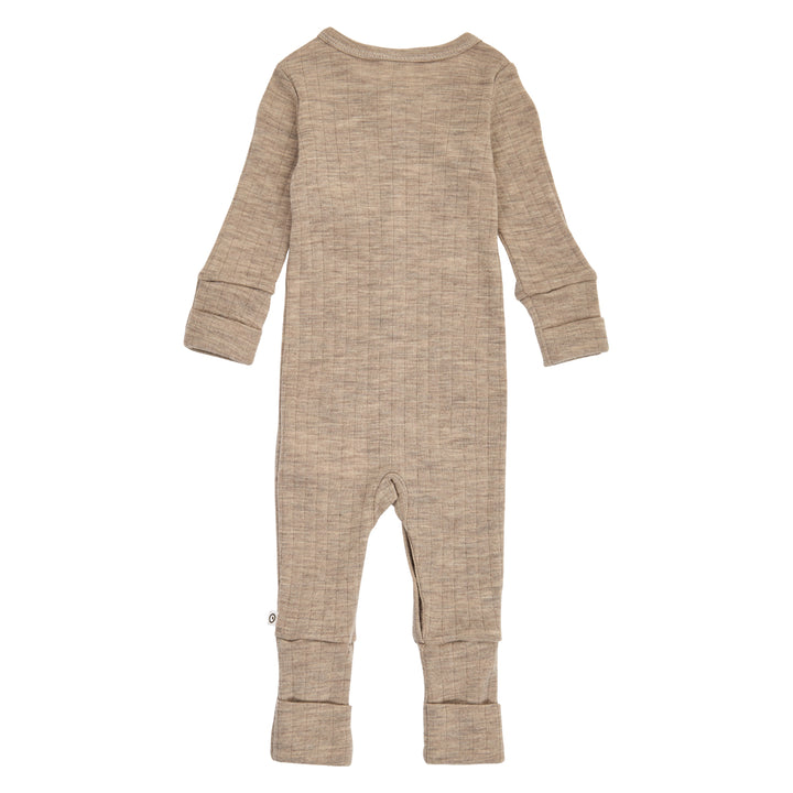 müsli WOOLLY RIB bodysuit with feet Bodystockings Balsam melange 821000011