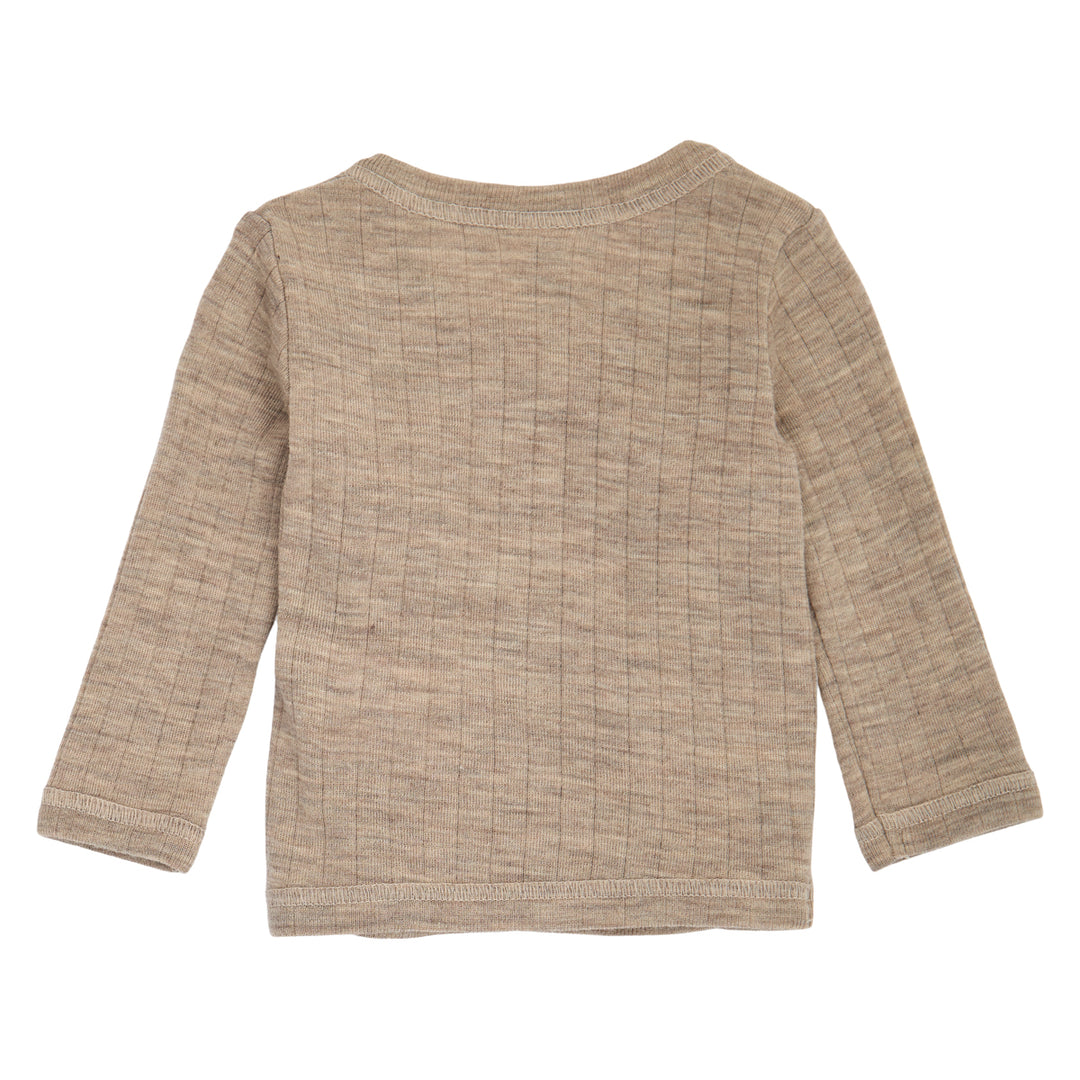 müsli WOOLLY RIB cardigan L_S Tee Balsam melange 821000011