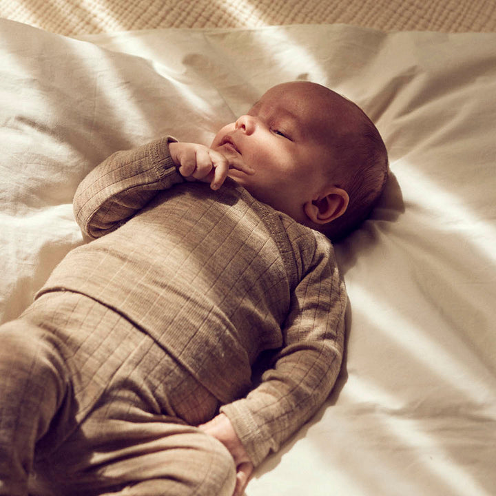 müsli WOOLLY RIB cardigan L_S Tee Balsam melange 821000011