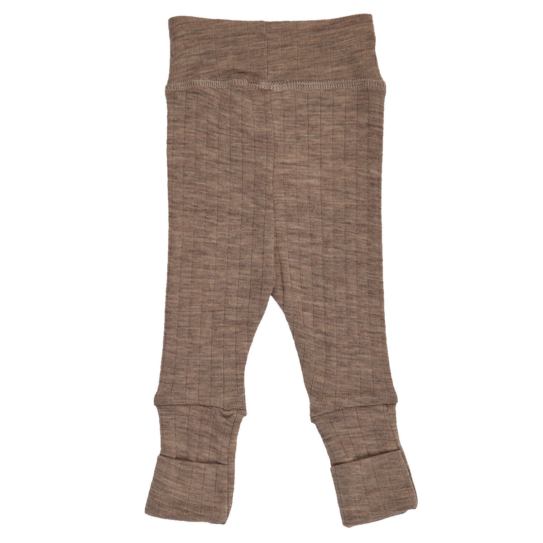 müsli WOOLLY RIB pants with foldable feet Pants Walnut melange 821000012