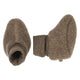 müsli WOOLLY booties in merino wool fleece Wool Walnut melange 821000012