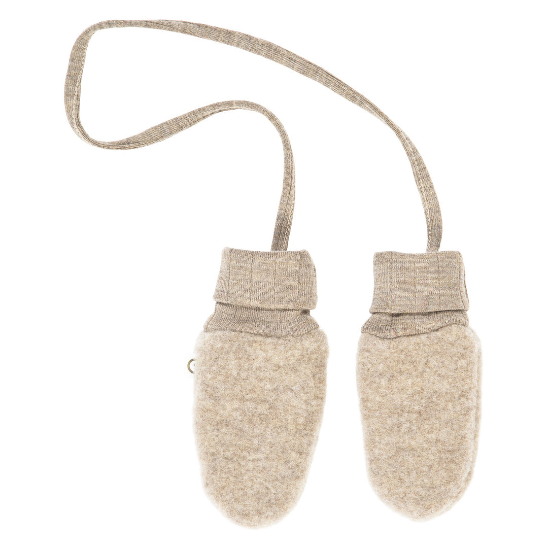 müsli WOOLLY mittens in merino wool fleece Headwear Balsam melange 821000011
