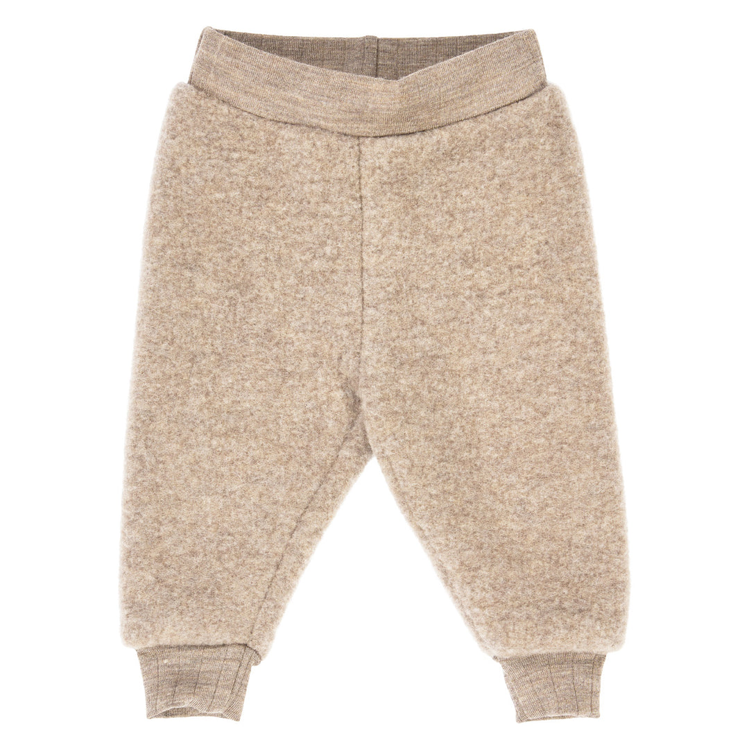 müsli WOOLLY pants in merino wool fleece Pants Balsam melange 821000011