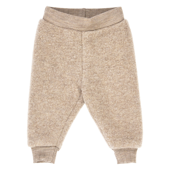 müsli WOOLLY pants in merino wool fleece Pants Balsam melange 821000011