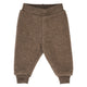 müsli WOOLLY pants in merino wool fleece Pants Walnut melange 821000012
