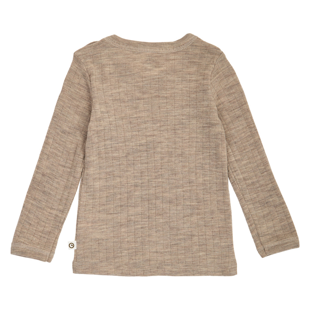 müsli WOOLLY top in merinowool L_S Tee Balsam melange 821000011